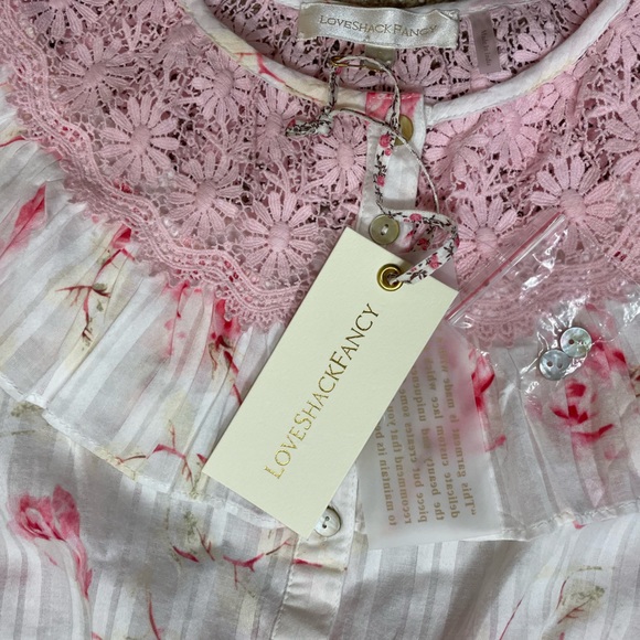 NWT LoveShackFancy “Elaina” Floral Crop Top - Picture 14 of 15